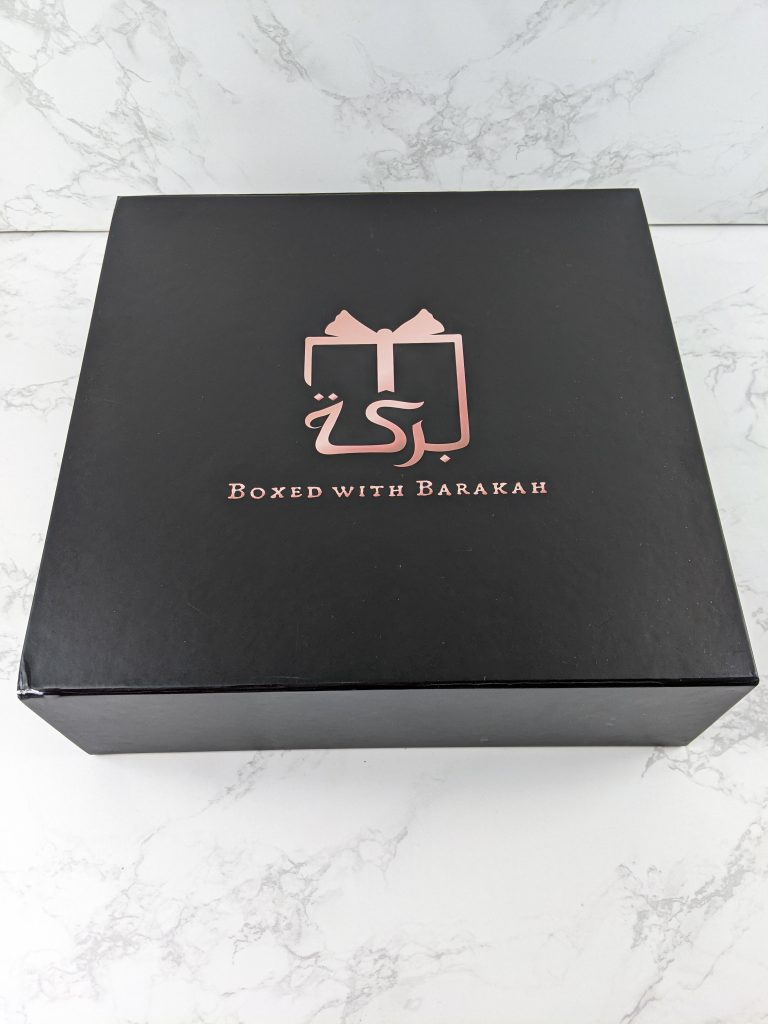 Black Eid Barakah Box with Boxed With Barakah Logo